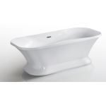 Ванна акриловая AZARIO BORDEAUX 1800x900x600, свободностоящая, в комплекте с сифоном и металлической рамой, белая BOR18090. Фото