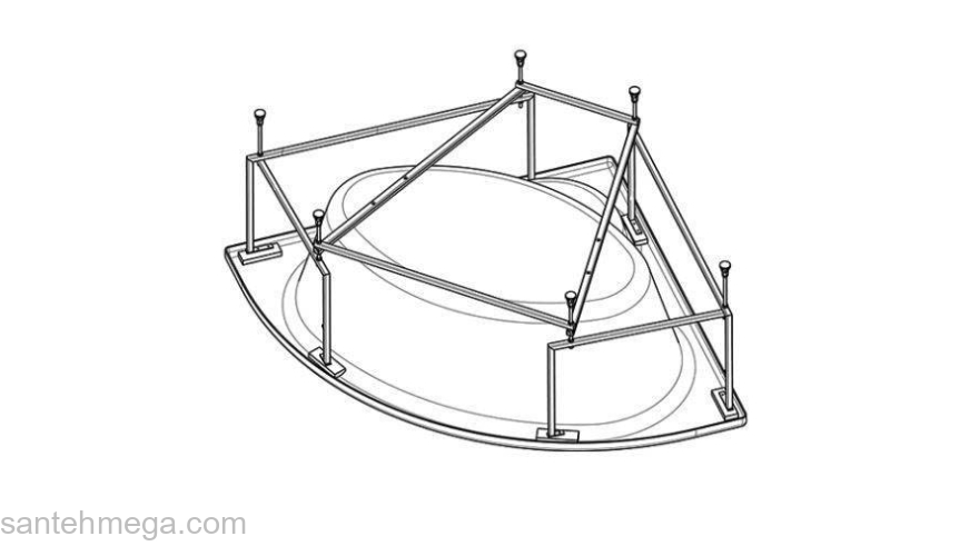 Каркас SANTEK Канны 1.WH11.2.432. Фото