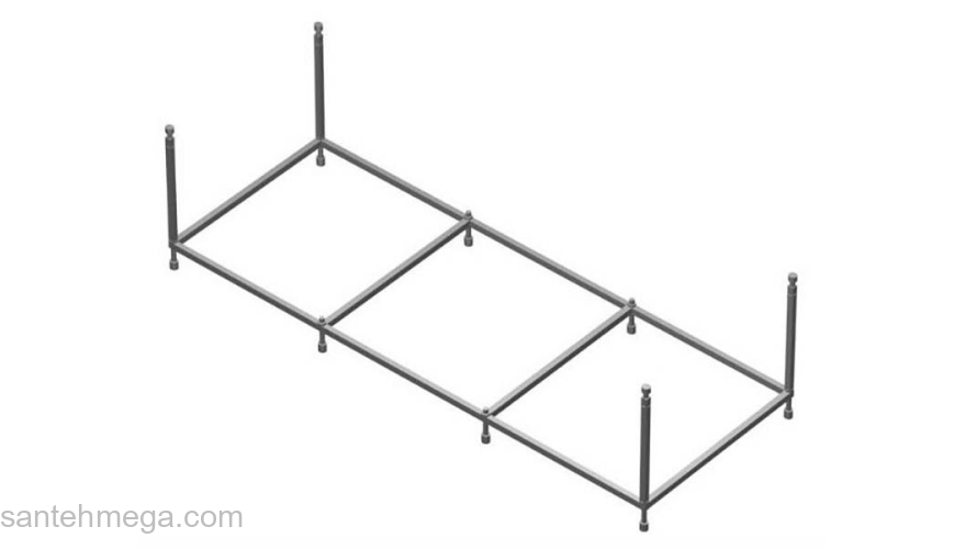 Каркас для ванны 180x80 см AM.PM Spirit W72A-180-080W-R2. Фото