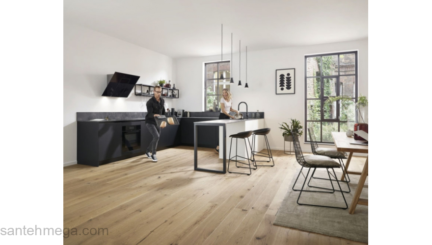 Смеситель для кухни с вытяжным душем Hansgrohe Talis M54 72802670, черный матовый. Фото