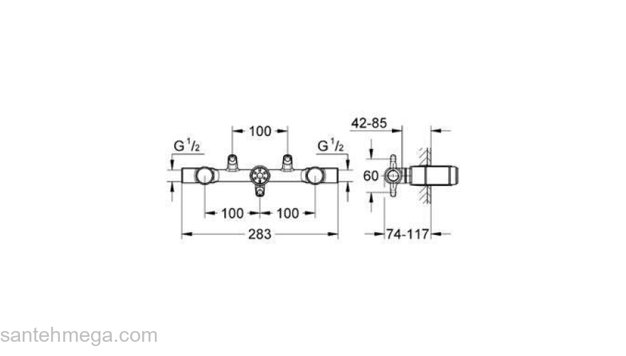 Встраиваемый механизм GROHE Ondus 29025000. Фото