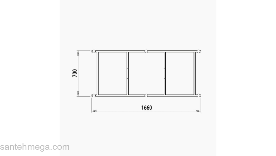 Каркас для ванны IDDIS Calipso CAL1775i92. Фото