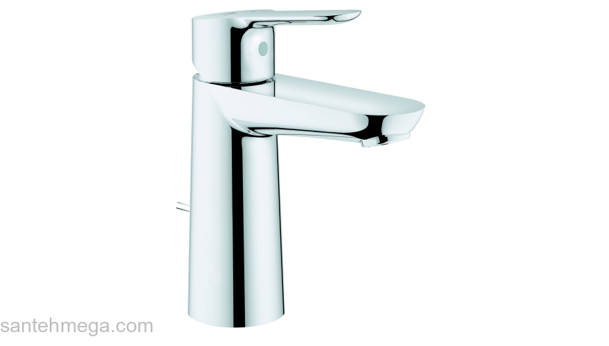 GROHE 23758000 BauEdge Смеситель для раковины со сливным гарнитуром, M-Size. Фото