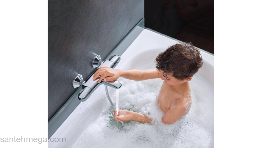 Термостатический смеситель для ванны GROHE Grohtherm 1000 34155003. Фото