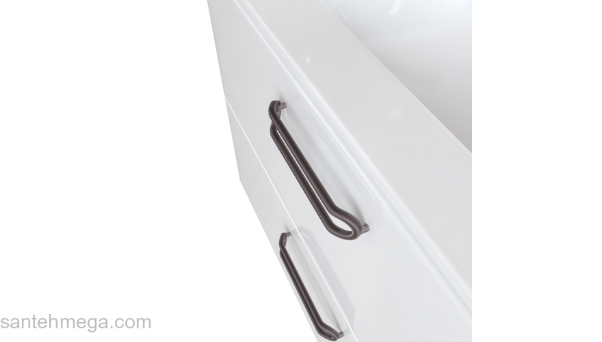 Тумба напольная с умывальником белая 100 см Brick IDDIS BRI10WFi95K. Фото