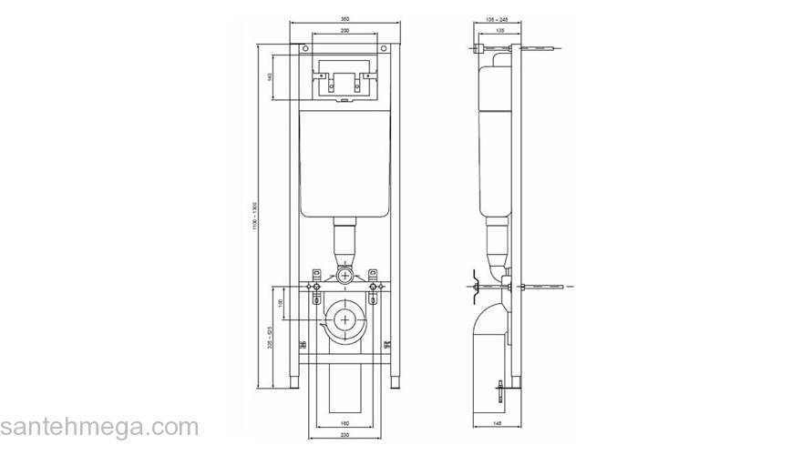 Инсталляция IDEAL STANDARD W3710AA. Фото