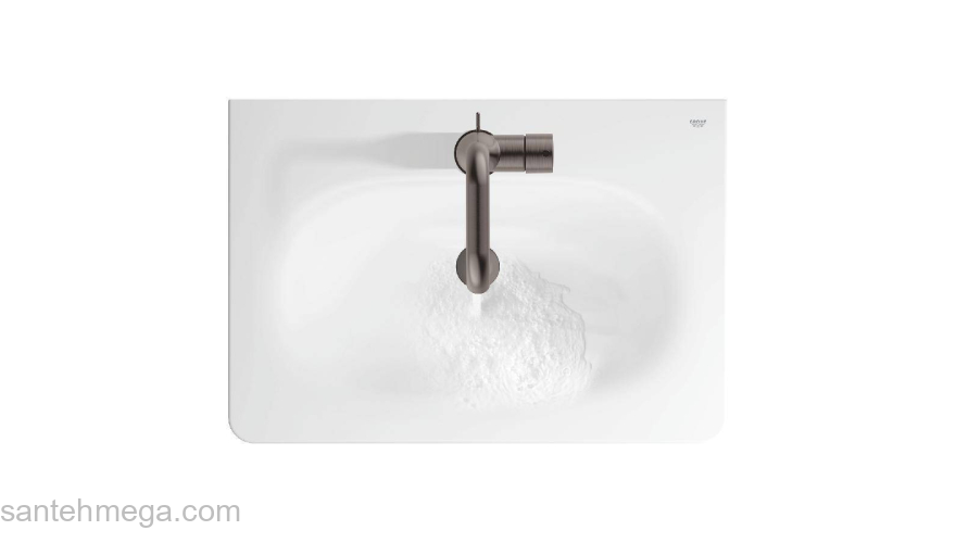 GROHE 23462AL1 Essence+ Смеситель однорычажный для раковины U-излив, сливной гарнитур. Фото