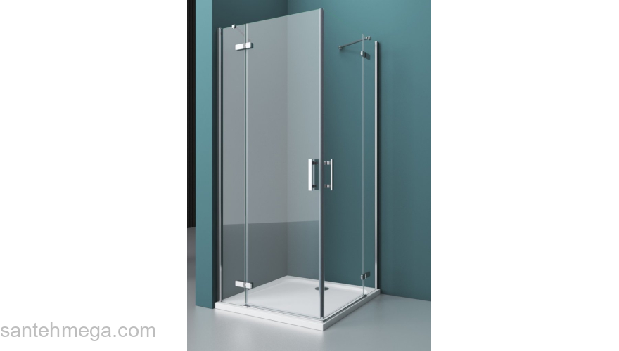 Душевой угол BELBAGNO KRAFT-AH-22-100/80-C-Cr-L. Фото