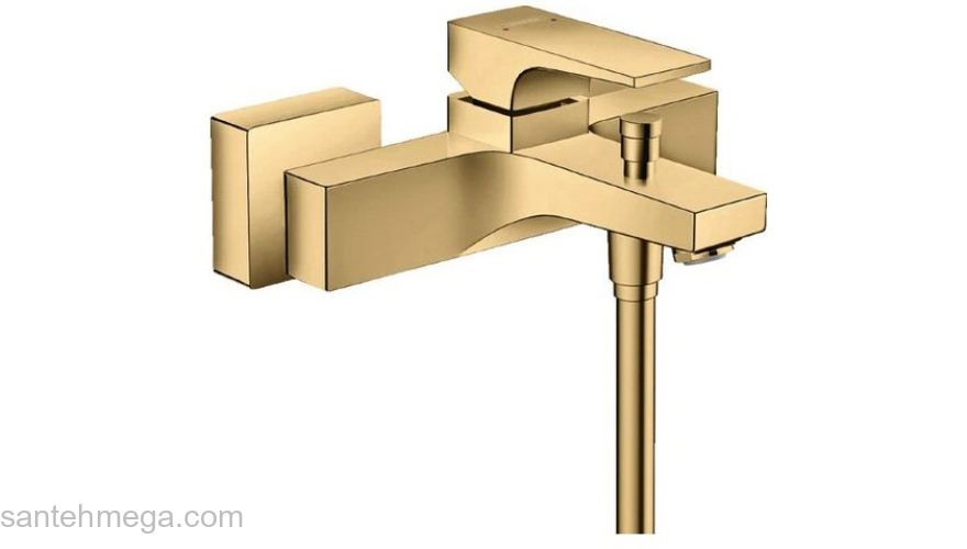 Смеситель для ванны Hansgrohe Metropol 32540990 золото. Фото