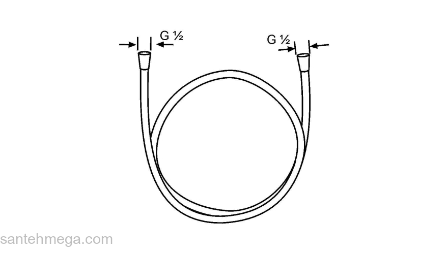 Душевой шланг KLUDI SuparaFlex 6100405-00. Фото