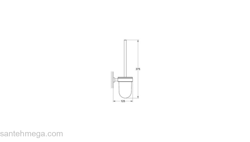 Туалетный ёршик GROHE Essentials Cube 40513001 для ванной комнаты. Фото