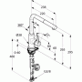 Смеситель для кухни KLUDI L-Ine 408519375. Фото