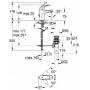 GROHE 23164000 BauCurve Смес.д.раковины,слив.гарн.. Фото