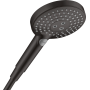 Ручной душ Hansgrohe Raindance Select S , 12 см, 3 режима 26530670, чёрный матовый. Фото