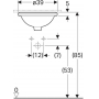 Раковина встраиваемая GEBERIT VariForm 39х39 500.744.01.2. Фото