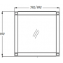 Зеркало OPADIRIS Фреско 100. Фото