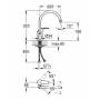 Смеситель для мойки GROHE Eurosmart 32542001. Фото