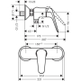 Смеситель для душа Hansgrohe Novus 71060000. Фото