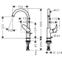 Смеситель для раковины Hansgrohe Logis 71130000. Фото