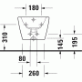 Биде подвесное DURAVIT D-Neo 2294150000. Фото