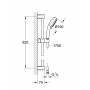 Душевой гарнитур GROHE New Tempesta Cosmopolitan 27580001. Фото