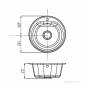Мойка для кухни Акватон Мида круглая серый шелк 1A712732MD250. Фото
