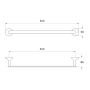 Полотенцедержатель одинарный IDDIS Mirro MIRSB11I49 для ванной комнаты. Фото