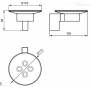 Мыльница с держателем IDEAL STANDARD Connect A9155AA для ванной комнаты. Фото
