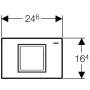Смывная клавиша GEBERIT Delta 40 115.130.21.1. Фото