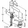 Смеситель для умывальника KLUDI Bozz 382910576. Фото