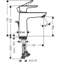 Смеситель для раковины Hansgrohe Talis E 110 71710000. Фото