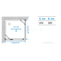 Душевое ограждение Акватон Lax SQR L квадратное 90х90х200 1AX017SSXX000. Фото