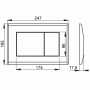 Клавиша смыва AlcaPlast M277. Фото