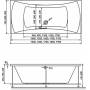 Ванна RELISAN Xenia 170x75. Фото