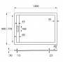 Душевой поддон из литьевого мрамора CEZARES TRAY-AS-AH-120/90-30-W. Фото