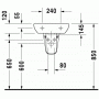 Полупьедестал для раковины DURAVIT D-Code 08571700002. Фото