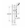 Душевой гарнитур GROHE Massage Relexa 28945000. Фото