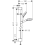 Душевой гарнитур Hansgrohe Crometta Vario 65см 26532400. Фото