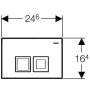 Смывная клавиша GEBERIT Delta 50 115.135.46.1. Фото