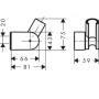 Держатель для душа Hansgrohe Porter Vario 28328000. Фото