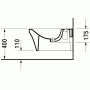 Биде подвесное DURAVIT P3 Comforts 2268150000. Фото