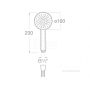 Душевая лейка ROCA Stella 100/1F A5B9B03C07. Фото