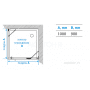 Душевое ограждение Акватон Lax SQR R квадратное 100х100х200 1AX020SSXX000. Фото