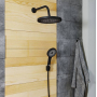 Лейка для душа черная SpaHome IDDIS SPA3F0Bi18. Фото