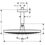 Верхний душ Hansgrohe Raindance Select 300 2jet белый/хром 27337400. Фото