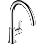 Кухонный смеситель 260 однорычажный с поворотным изливом Hansgrohe Vernis Blend M35 71870000 хром. Фото