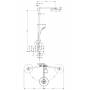 Душевая система HANSGROHE Raindance Showerpipe 240 27145000. Фото