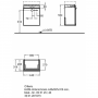 Тумба под раковину KERAMAG Citterio 835145000. Фото