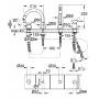 GROHE 19936A00 Grandera Смеситель однорычажный для ванны на 4 отвесртия. Фото