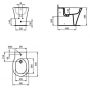 Биде напольное IDEAL STANDARD Connect Air E018001. Фото